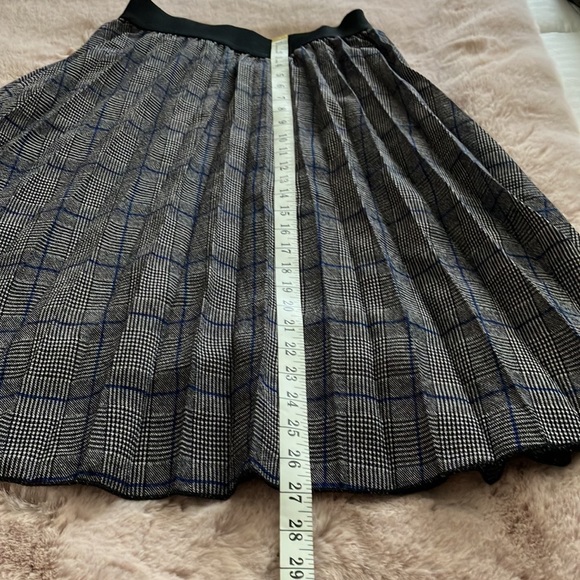 METROWEAR CHECKED MAXI PLEATED SKIRT SIZE S - Picture 5 of 8